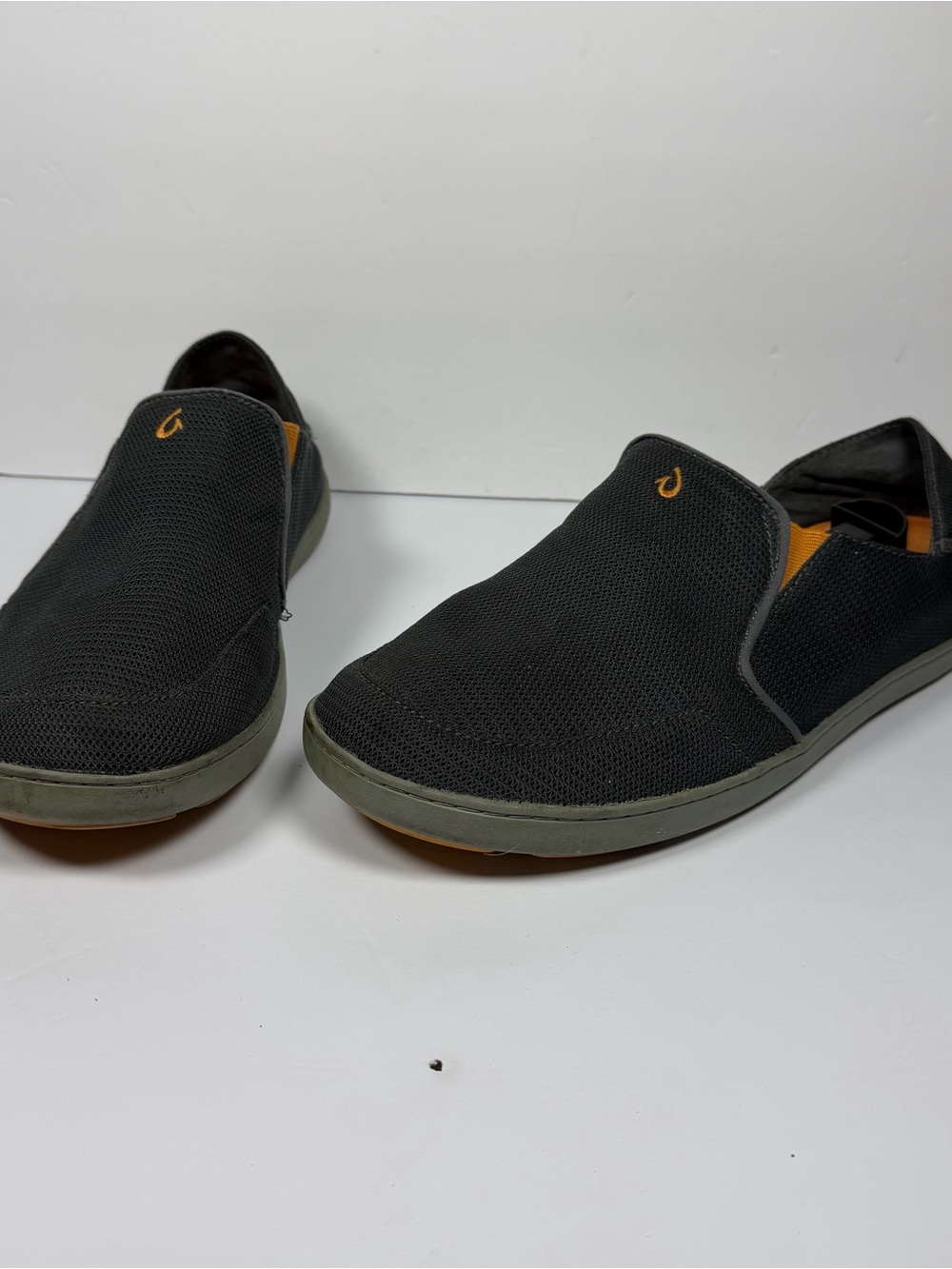 Olukai Men’s Nohea Mesh Slip-On Shoes Dark Shadow US M12 Preowned